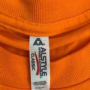 Mens Solid Orange T-shirt